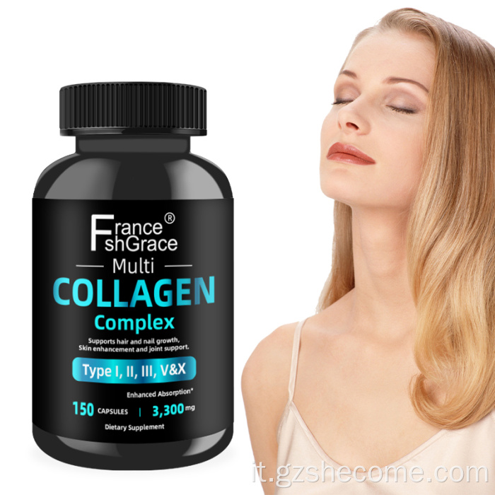 Collagene Supplement articolazioni per la pelle capsule di collagene per la pelle